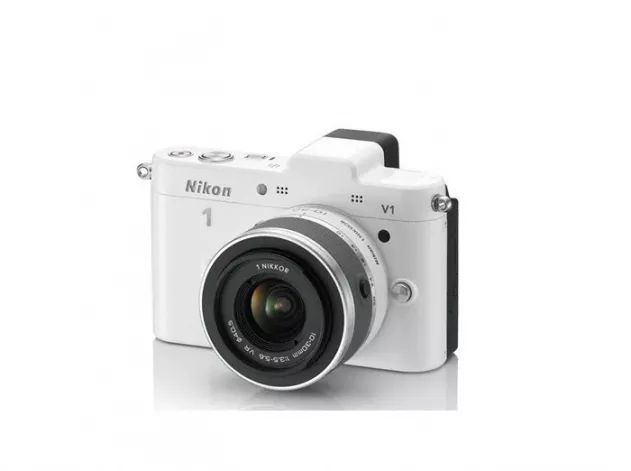 Nikon 1 V1 weiss KIT + 1 Nikkor VR 10-30 mm